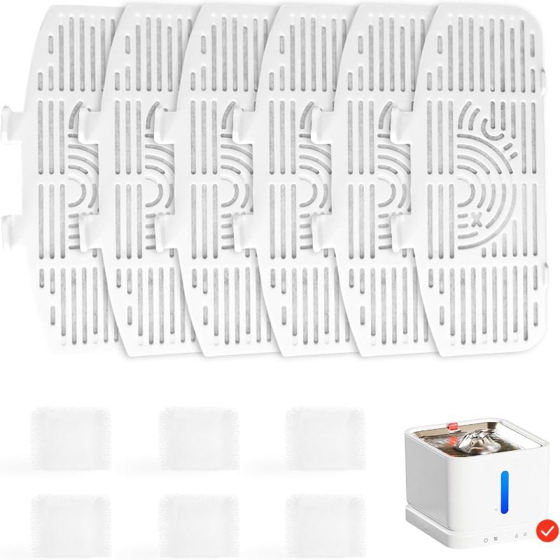 Pet Fountain Filter Replacement Activated Carbon Soften
