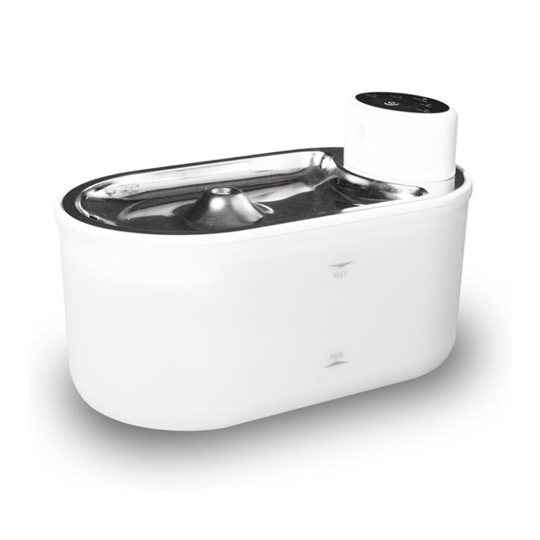 Pet Water Bowl Battery Powered Sensor Whisper Quiet Filtered