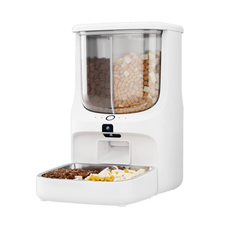 5L Auto Pet Feeder WiFi Camera Dual Hopper Stainless Steel