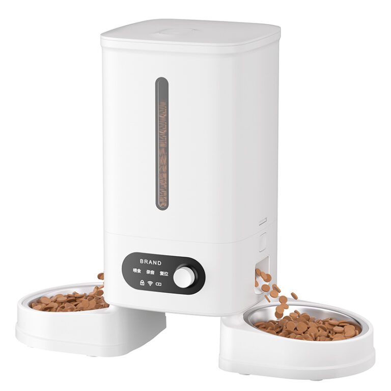 Pet Dispenser for Cat 6L with Tuya App Control WiFi and Dual Food Outlets